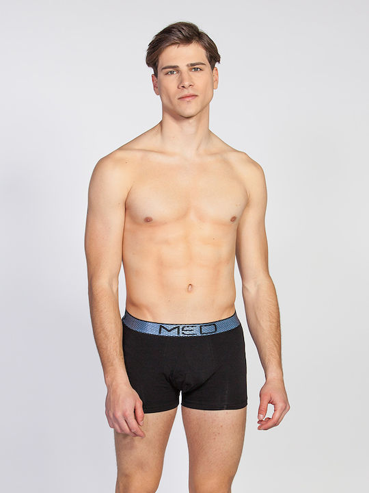 Med Ανδρικό Μποξεράκι Μαύρο, Μπλε