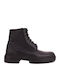 Leather Men's Boots Grey
