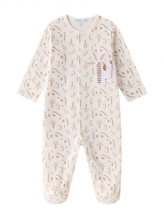 Amomi Babystrampler Langärmliges Ecru