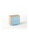 Wooden Kids Bedside Table Light Blue 50x34x48cm