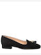 Leder Damen Loafers in Schwarz Farbe