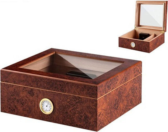 Angelo Cigar Humidifier Wood Showcase for 25 Cigars 26x22x11cm