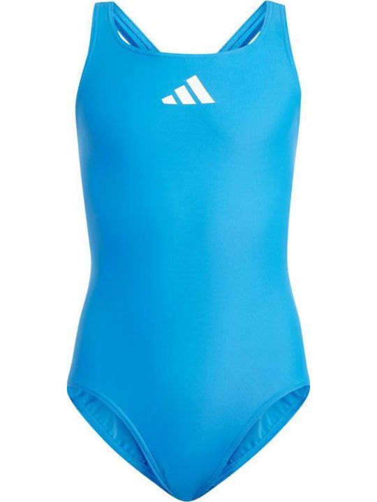 adidas Solid Small Logo Kids Swimwear One-Piece Blue
