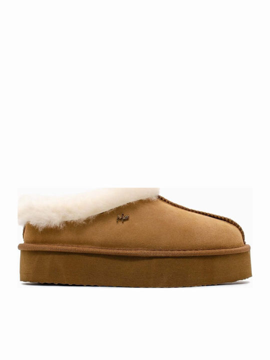 Mexx Closed-Toe Slippers Brown