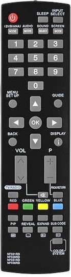 Telecomandă TV Hq Lxp204 Funai Nf021 Nf028 Nf031 Nf036rd Negru