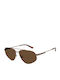 Emporio Armani Men's Sunglasses with Gray Metal Frame and Brown Lens EA2156 300673