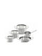 Fissler Profi Σετ Κατσαρόλες από Ανοξείδωτο Ατσάλι Silver 5τμχ