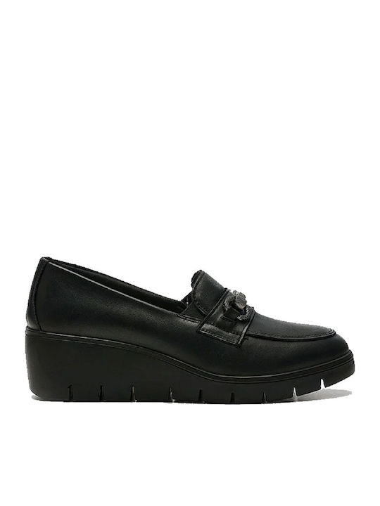 Imac Leather Women's Loafers Black patent leather
