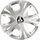 Versaco Car Hubcap Set Dynamic with Mitsubishi Emblem 15" 4pcs Silver