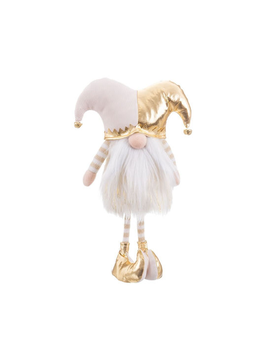 Hanging Santa Claus Ornament Gold 22x37cm