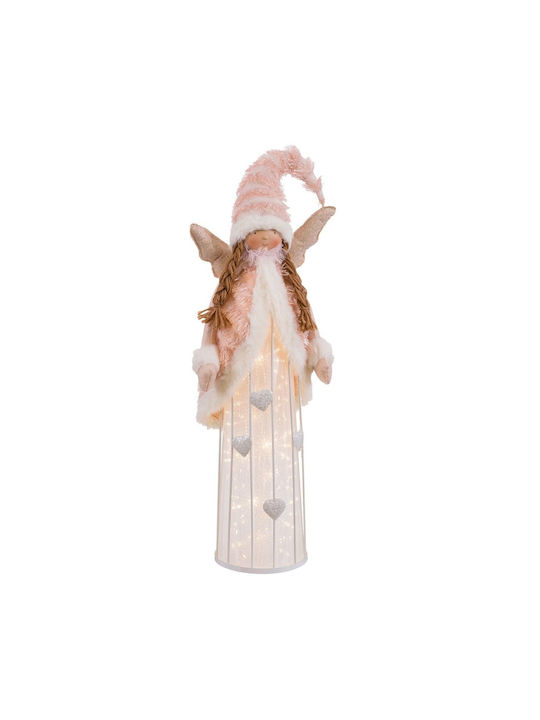 Hanging Ornament Angel Pink Illuminated 20x63cm