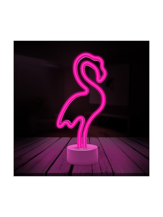 Neon Led On Stand Flamingo Pink Usb-c Fsc-11 Forever Light