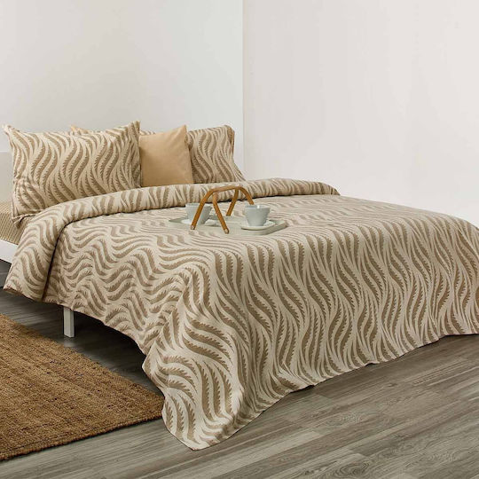 Whitegg Set Cearșafuri cu Elastic 170x200+28cm. Φαν66 Bej 4buc
