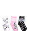 Disney Kids' Socks Minnie Black 3 Pairs