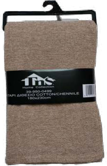 TnS TnS Three-Seater Sofa Throw 180x280cm Beige/White
