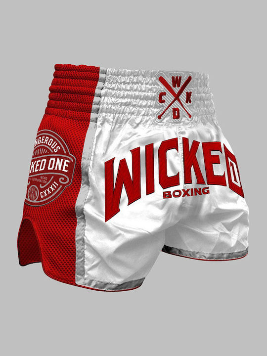 Wicked1 Shorts Kick/Thai-Boxen Weiß