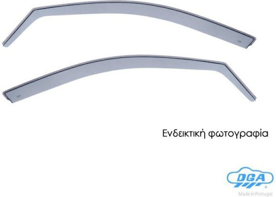 DGA Комплект Ветробрани Dark Fime за Skoda Фабия 2000-2007 2бр