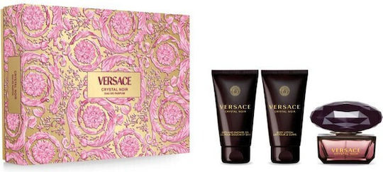 Versace Crystal Noir Set 2024 Damen Set mit Eau de Parfum und Duschgel