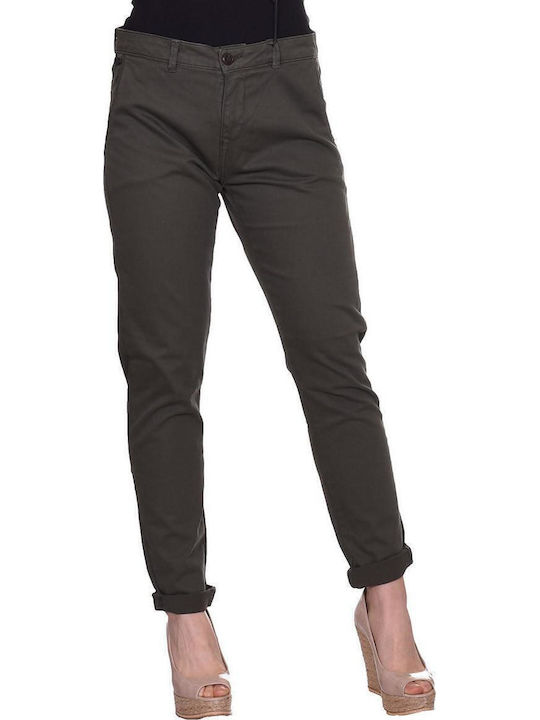 Women's Fabric Trousers Khaki