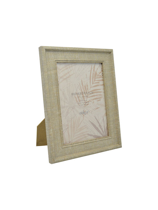 Ankor Plastic Photo Frame with Beige Frame