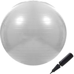 Μπάλα Pilates 75cm σε Γκρι Χρώμα Μπάλα Pilates 75cm σε Γκρι Χρώμα