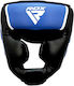 RDX Adult Full Face Boxing Headgear Leather Blue