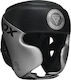 RDX Adult Full Face Boxing Headgear Leather Silver