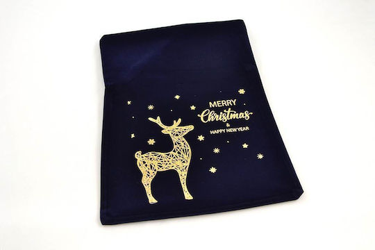 LiebeQueen Fabric Christmas Pouch for Gift Blue