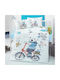 Beauty Home Baby Sheets Set Crib Cotton Blue Blue 100x150cm 3pcs
