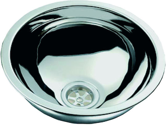 Can SB Drop-In Spüle Inox B26xT26cm Silber