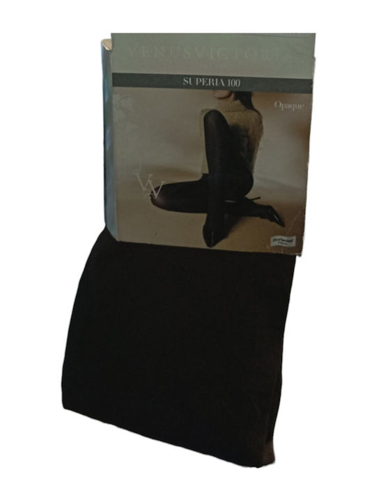 Superia Women's Pantyhose Opaque 100 Den Coffee