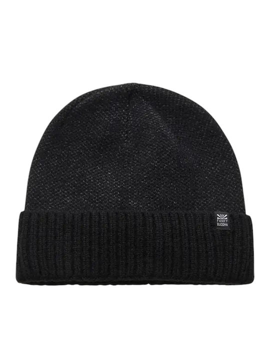 Beanie Ανδρικός Σκούφος Πλεκτός σε Μαύρο χρώμα