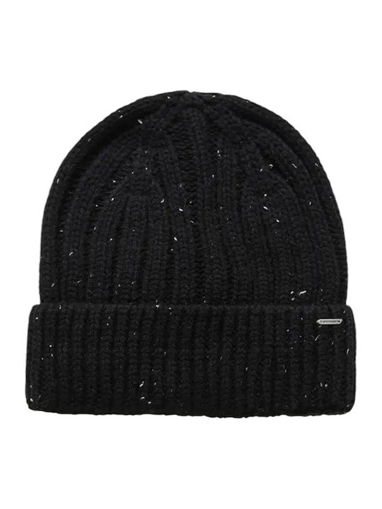 Beanie Ανδρικός Σκούφος Πλεκτός σε Μαύρο χρώμα