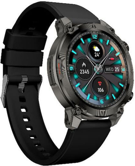 Nilox Trailround Smartwatch with Heart Rate Monitor (Black)