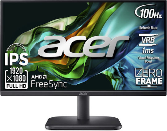 Acer Eko EK220QE3bi IPS Монитор 21.5" FHD 1920x1080 с Време за Реакция 5мс GTG