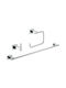 Grohe Cube Guest 3 в 1 комплект кука за кърпи държачи за тоалетна хартия скрито стенен монтаж хром