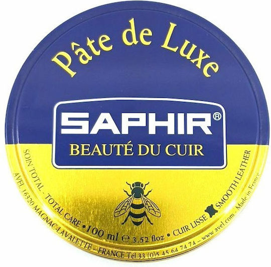 Saphir Pâte De Luxe 100 ml Schwarz 01 Schuhcremepaste Farbton Schwarz 01