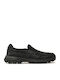 Leder Herren Freizeitschuhe Anatomisch Schwarz