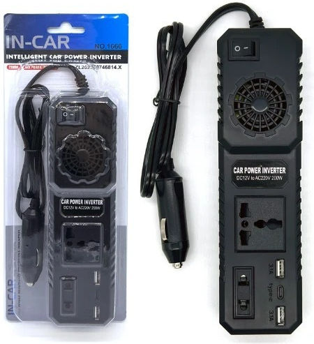Car Inverter 200W to Converter 12V DC in 220V AC