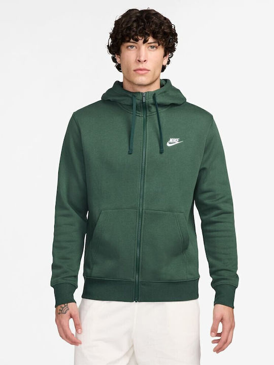 Nike Ζακέτα με Κουκούλα Πράσινο