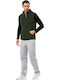 Herren Fleecejacken & Strickjacken Khaki