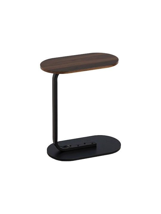 Side Table L50xW26xH61cm. Brown Black