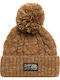 Chunky Cable Pom Pom Beanie Beanie Knitted ISLAND TOFFEE TWIST