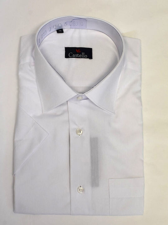Kurzärmlig Hemd White