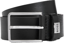 Boss Herren Gürtel Leder Schwarz