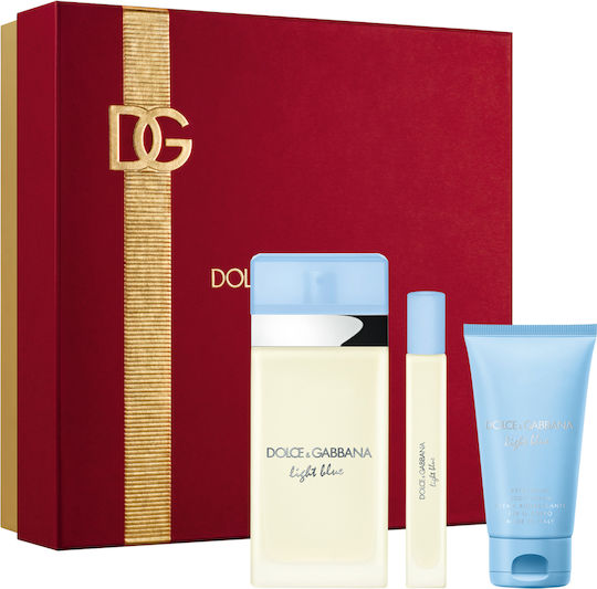 Dolce & Gabbana Light Blue Women's Set with Body Lotion 3pcs