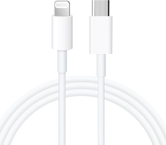 Kakusiga Редовна USB-C към Lightning кабел 20W Бял 1м