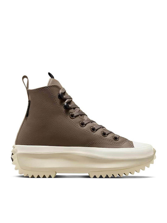 Run Star Hike Weatherized Leather Platform Botine Pentru Femei Maro