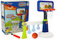 Lean Toys Indoor & Outdoor Basketball Hoop with Stand & Ball