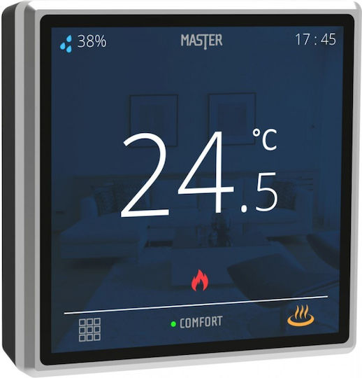 Master Electric Ψηφιακός Θερμοστάτης Χώρου Smart με Οθόνη Αφής και Wi-Fi